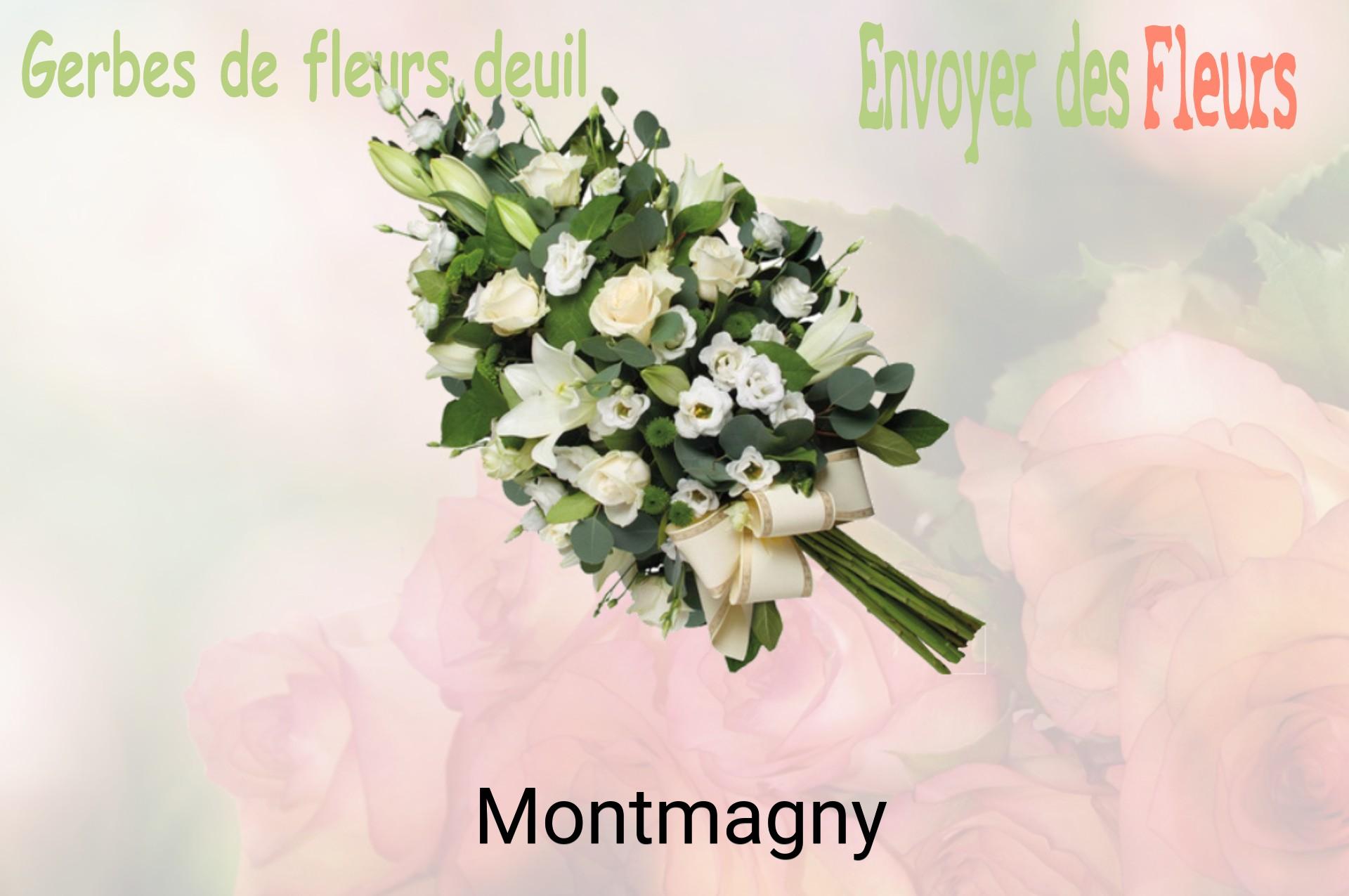 Gerbe de fleurs de deuil livrée à Montmagny